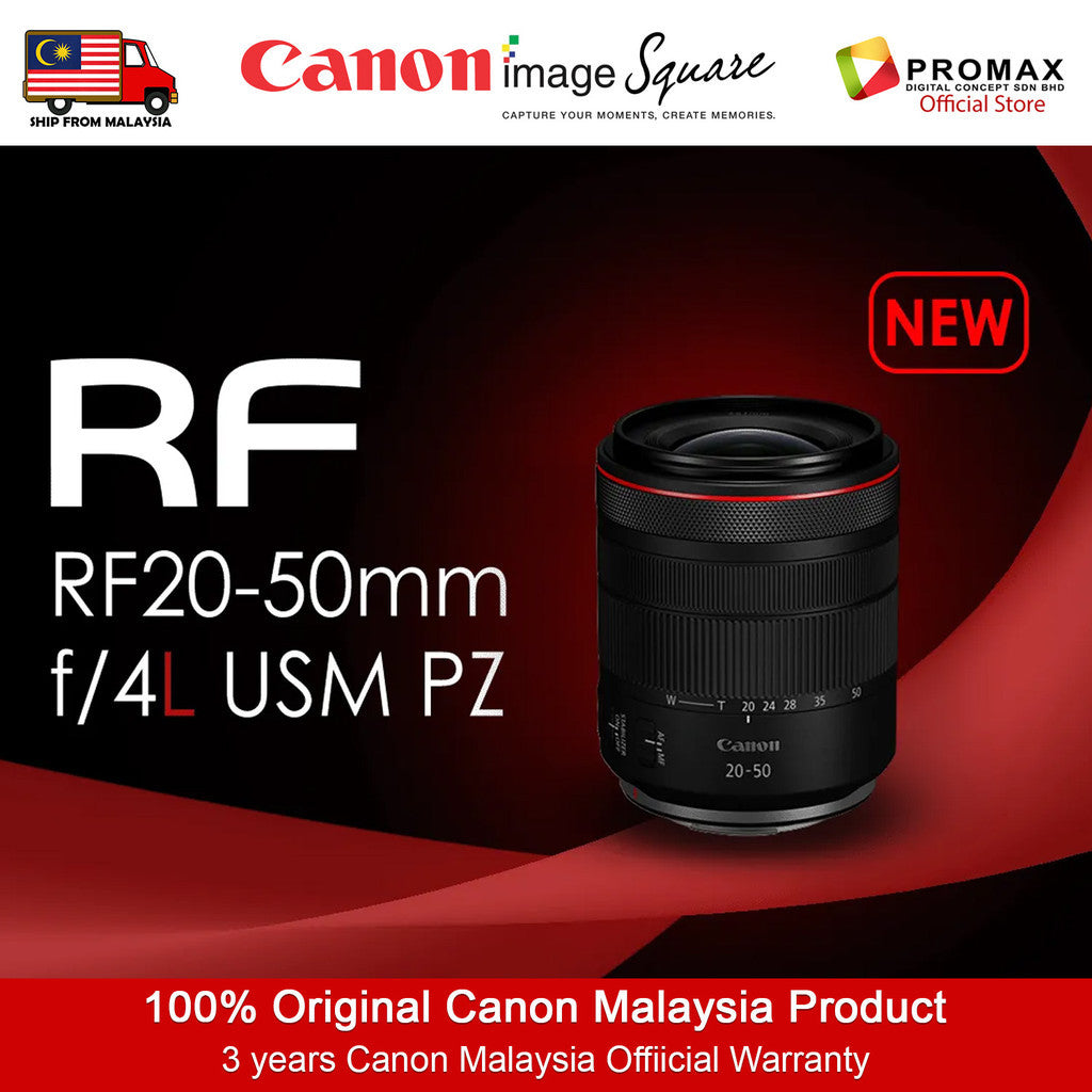 Canon RF20-50mm f4 L IS USM PZ Full Frame Mirrorless RF Mount Lens