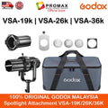 Godox VSA-19K VSA-26K VSA-36K Spotlight Attachment Optical Condenser Lens Conical Snoot Bowens Mount for LED Video Light