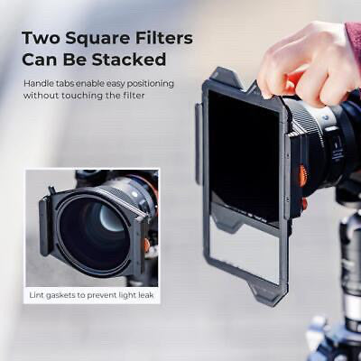 CHEAPEST! K&F Square Filter Holder System Pro Kit (Filter Holder + 95mm CPL + Square ND1000 Filter +ND64 +ND8 + 4 Rings)