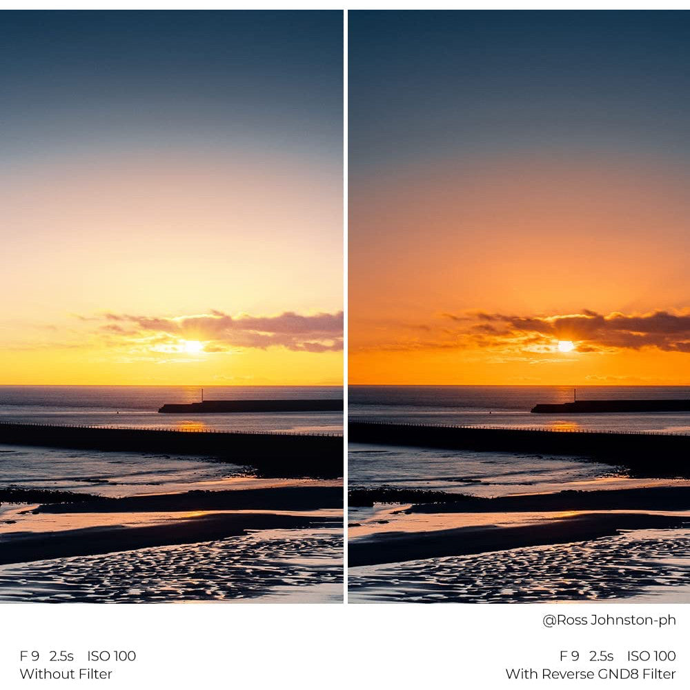 CHEAPEST! K&F 100*150*2mm Reverse GND8 (3 Stops) Square Filter HD Optical Glass Waterproof ND Filter - X-PRO Series