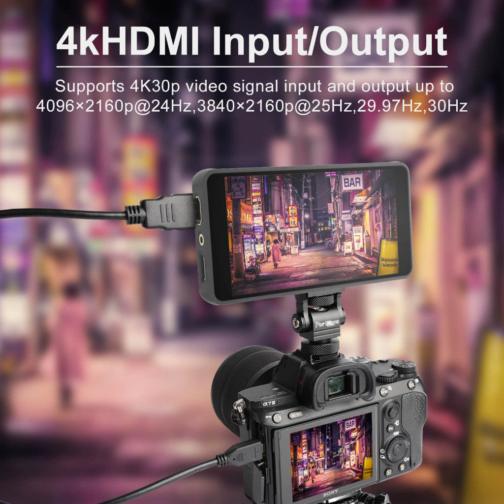 PORTKEYS PT5 II 5" 4K Touchscreen Portable On-camera Field Monitor with 3D LUT Support