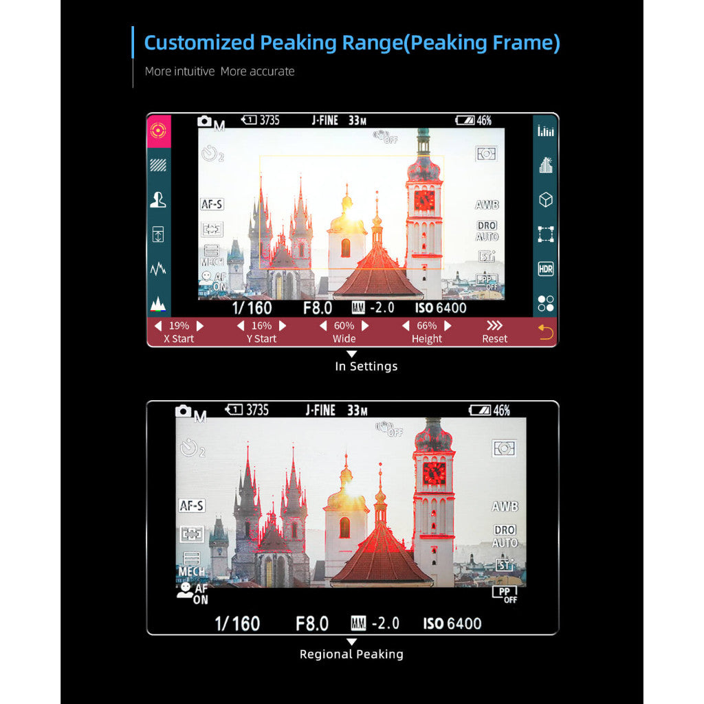 Portkeys PT6 Monitor 5.2" inch 3D LUT IPS 4K 30P Input 1080P 60P Output Monitors For Live Streaming Field
