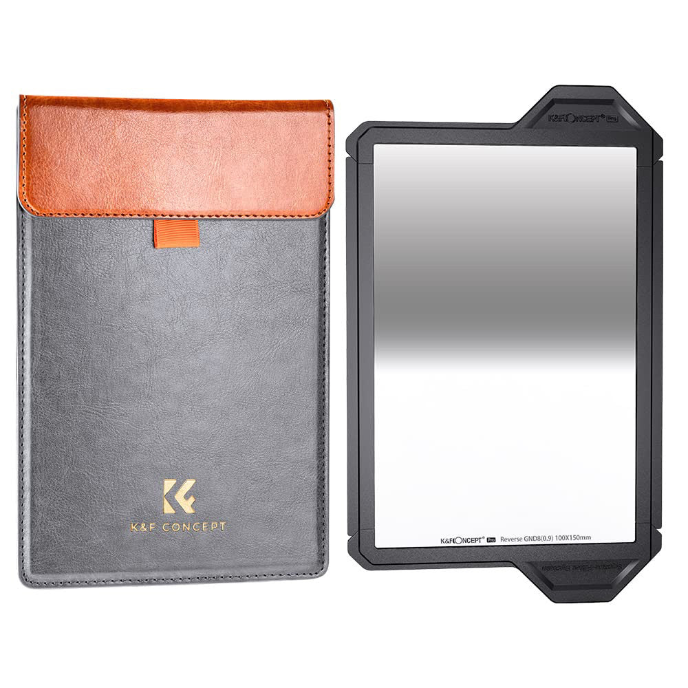 CHEAPEST! K&F 100*150*2mm Reverse GND8 (3 Stops) Square Filter HD Optical Glass Waterproof ND Filter - X-PRO Series
