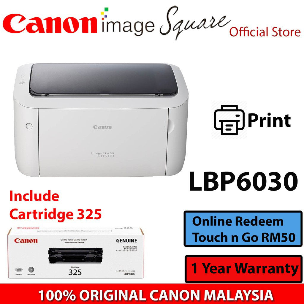 (READY STOCK) CANON LBP-6030 MONO LASER PRINTER LBP6030 LBP 6030 WITH STARTER TONER
