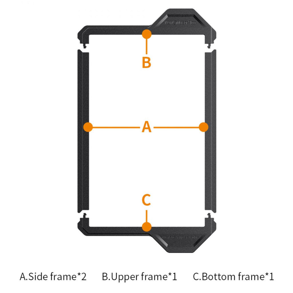 K&F Concept 100x100mm 100x150mm Filter Protection Frame 2 Pack - Nano X Pro Series for GND ND Reverse GND