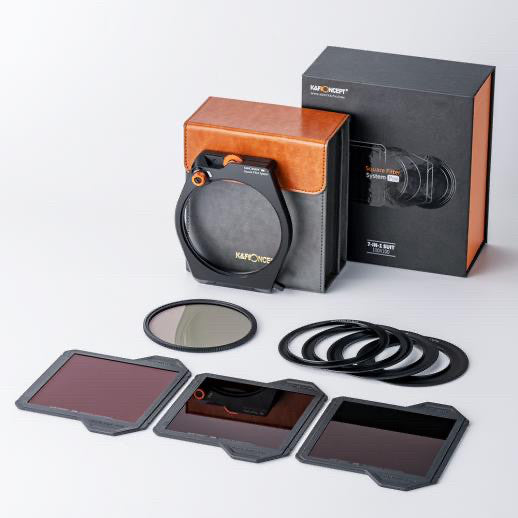 CHEAPEST! K&F Square Filter Holder System Pro Kit (Filter Holder + 95mm CPL + Square ND1000 Filter +ND64 +ND8 + 4 Rings)