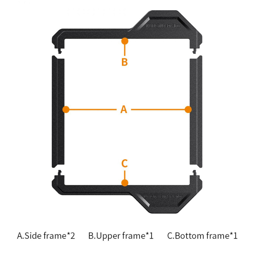 K&F Concept 100x100mm 100x150mm Filter Protection Frame 2 Pack - Nano X Pro Series for GND ND Reverse GND