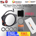 CHEAPEST! K&F Square Filter Holder System Pro Kit (Filter Holder + 95mm CPL + Square ND1000[10stops] Filter + 4 Rings)