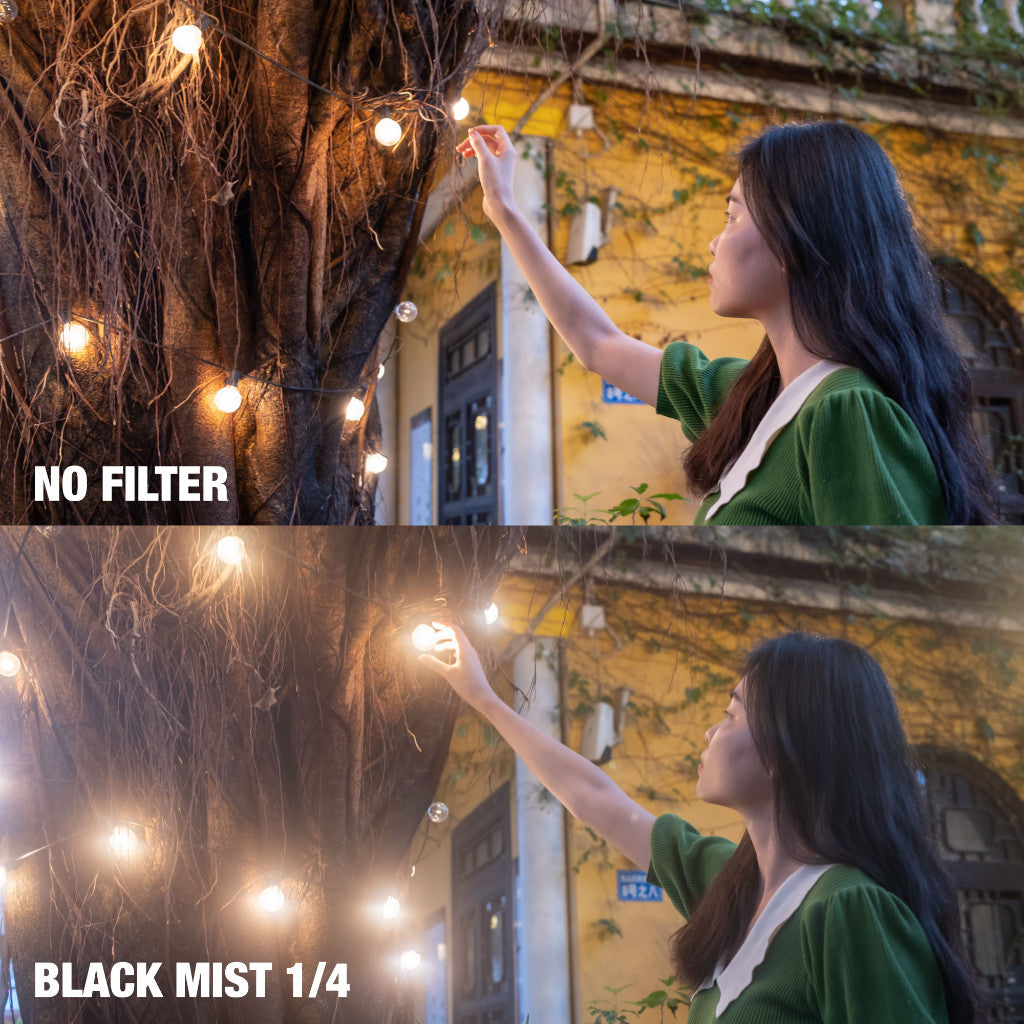 Nisi MC Black Mist Lens Filter 1/2 / 1/4 / 1/8 - for Camera Video Capture Portrait