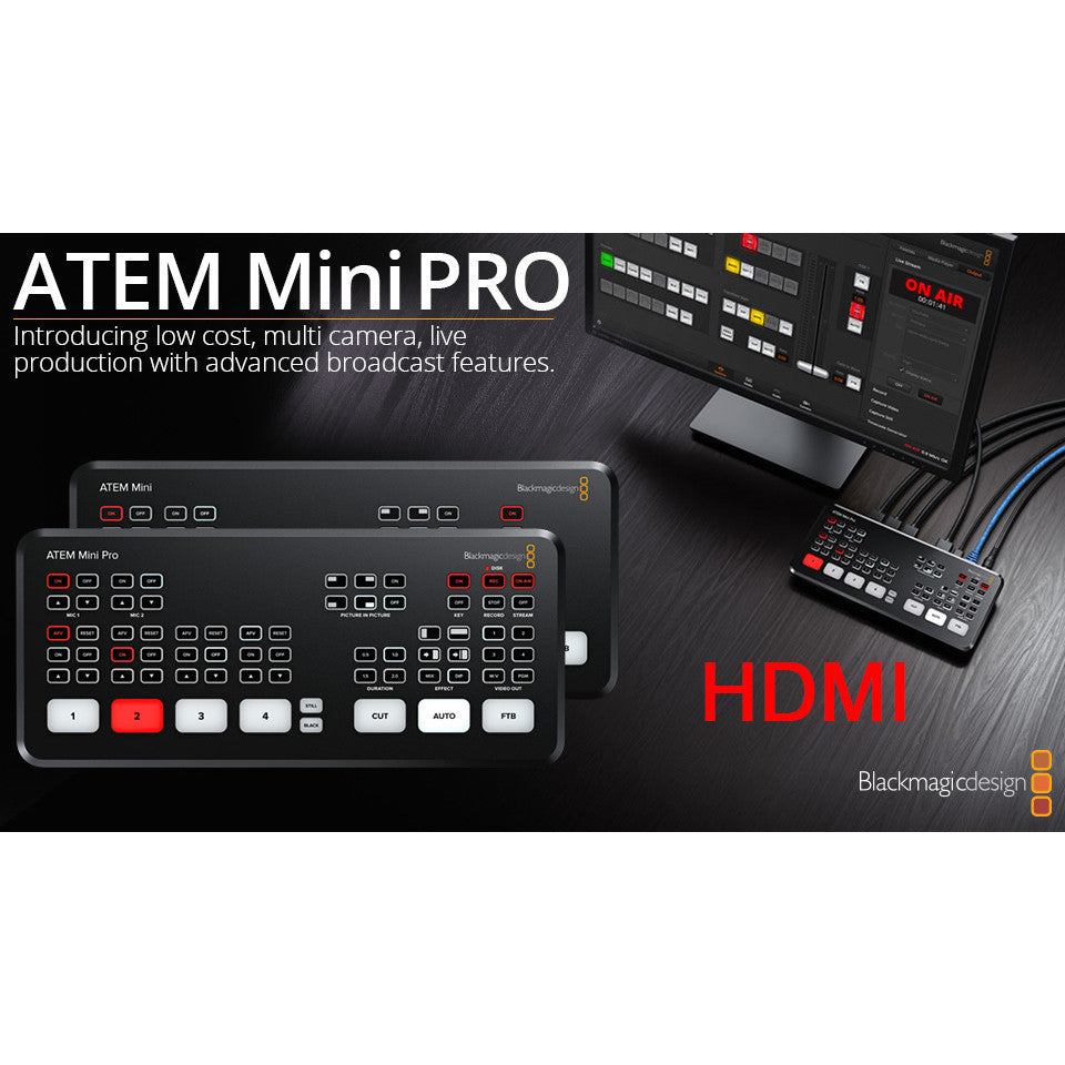 Blackmagic Design ATEM Mini Pro ATEM Mini Pro ISO SDI Live Stream Switcher