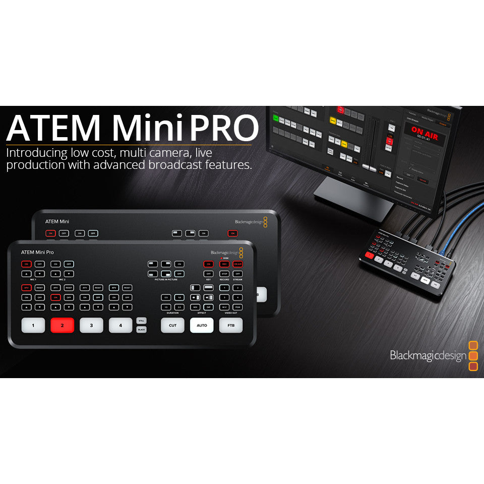 Blackmagic Design ATEM Mini Pro ATEM Mini Pro ISO SDI Live Stream Switcher