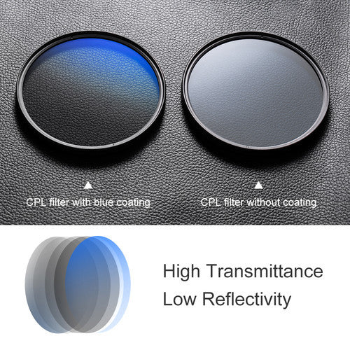 CHEAPEST! K&F Concept C-Series Slim Multicoated CPL Circular Polarizer Filter BLUE COATING