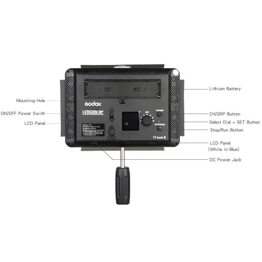 Godox LED500LRC / LED500LR-C / LED 500LRC LED Video Light Panel ( Bi-Color ) 3300-5600k