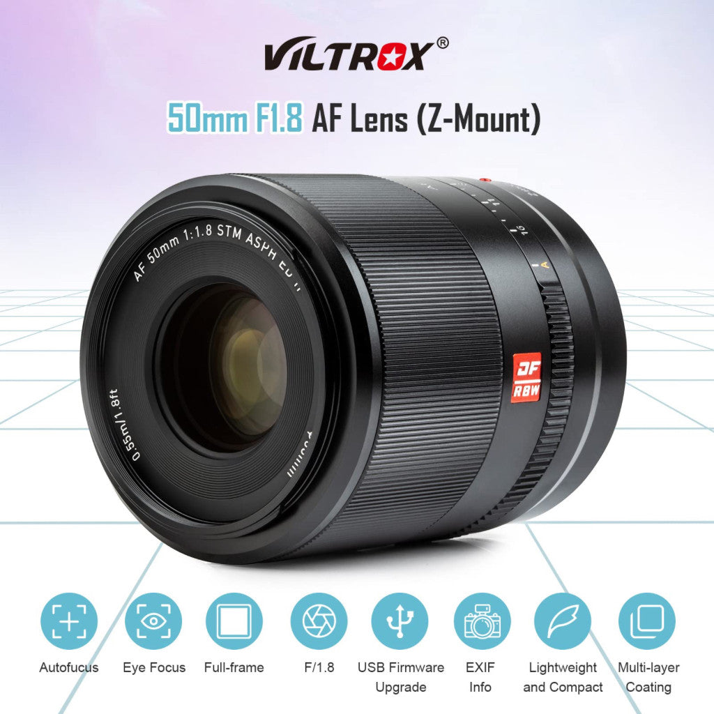 Viltrox AF 50mm f1.8 Lens for Sony E-Mount Nikon Z Mount