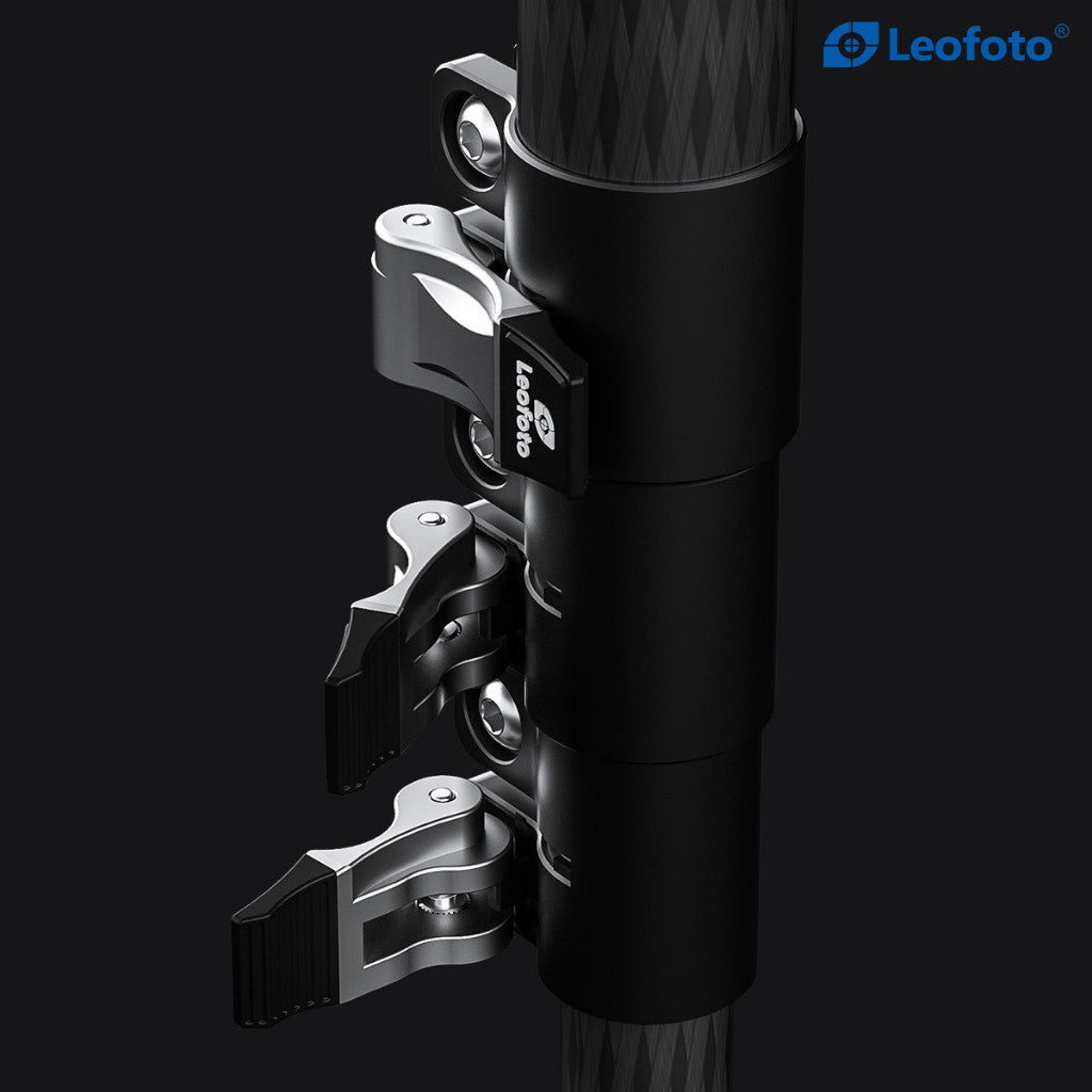 Leofoto LSR-324C + LH-40 Professional Light Weight Rapid Ranger Series Carbon Fiber Tripod