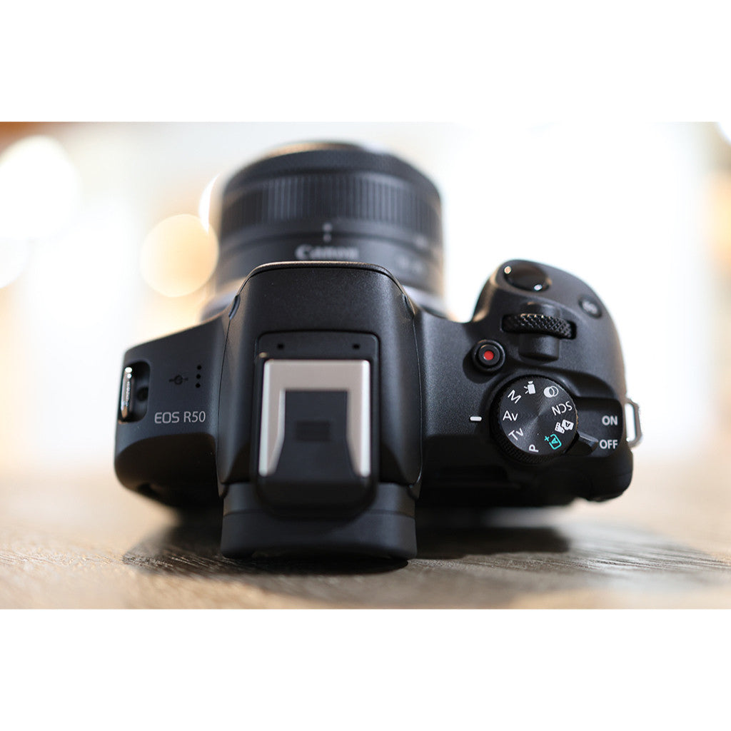 CHEAPEST! Canon EOS R50 18-45mm 55-210mm Mirrorless Camera Black/White (CANON MALAYSIA 3 YEARS WARRANTY) Canon R50