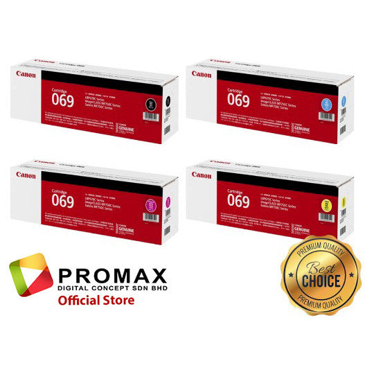GENUINE CANON 069 069H BLACK / CYAN / MAGENTA / YELLOW TONER CATRIDGE READY STOCK
