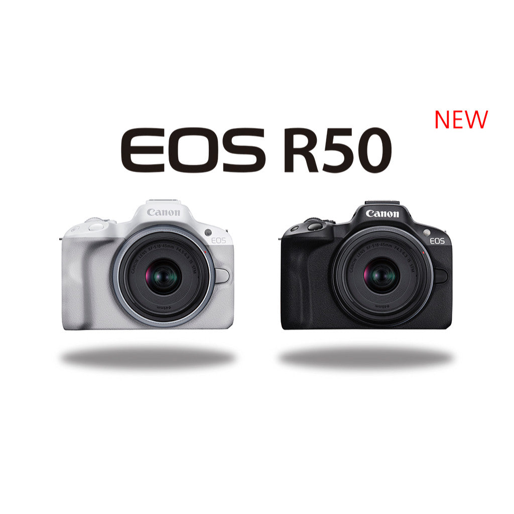 CHEAPEST! Canon EOS R50 18-45mm 55-210mm Mirrorless Camera Black/White (CANON MALAYSIA 3 YEARS WARRANTY) Canon R50