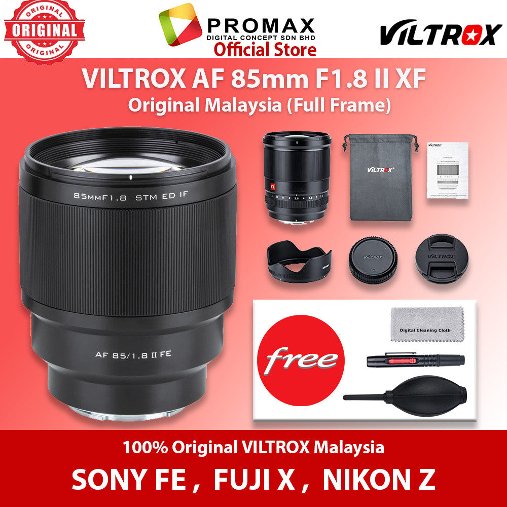 CHEAPEST! Viltrox AF 85mm f1.8 II Mark II Auto Focus Lens for Sony FE / FUJIFILM XF / NIKON Z  AF85MM