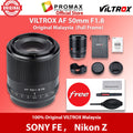 Viltrox AF 50mm f1.8 Lens for Sony E-Mount Nikon Z Mount