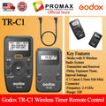 Godox TR-C1/TR-C3/TR-S2/TR-N1/TR-N3 Wireless Timer Remote Control Canon,Sony,Nikon,Fujifilm,Pentax,Samsung,Contax.