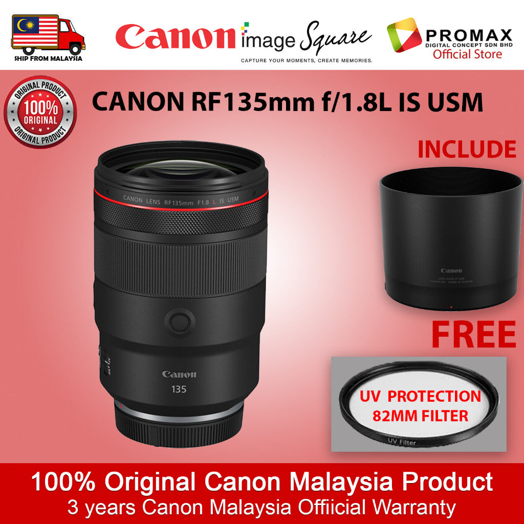 Canon RF 135mm f1.8 L IS USM Lens RF135mm