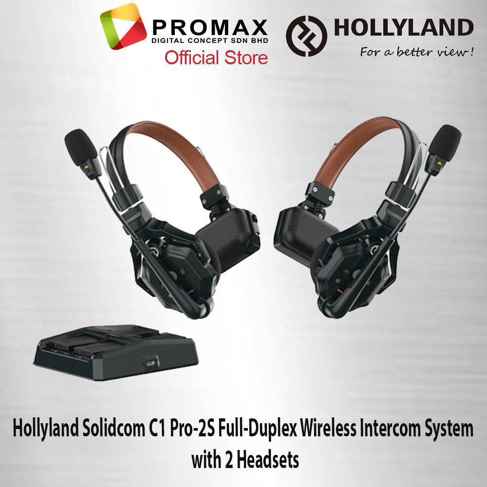 Hollyland Solidcom C1 Pro-2S / 3S / 4S / 6S / 8S Full-Duplex Wireless Intercom System with Headsets (1.9 GHz)