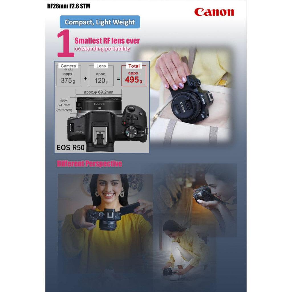 Canon RF28mm f2.8 STM wide-angle prime lens RF 28mm