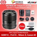 CHEAPEST! VILTROX AF 33mm MKII f1.4 APS-C Prime Autofocus Lens For Fuji X XF CANON AF EOS M SONY E mount