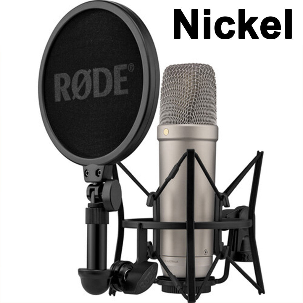 RODE NT1 5th Generation Large-Diaphragm Cardioid Condenser XLR/USB Microphone(Black/Nickel)
