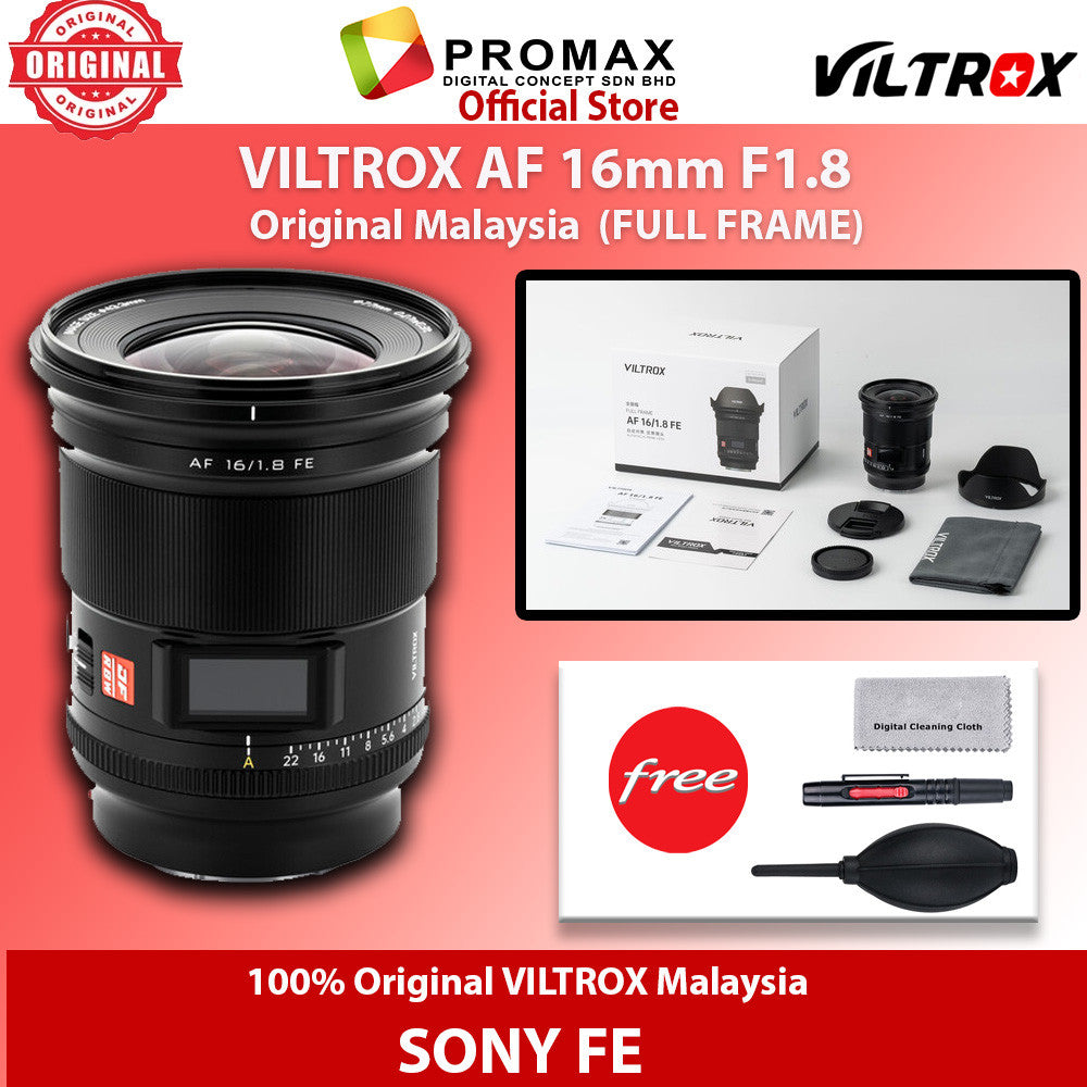 CHEAPEST!! VILTROX AF 16mm F1.8 FE Auto Focus Ultra Wide Angle Lens For SONY FE Mount