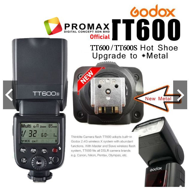 Cheapest! Godox TT600 TT600S Thinklite Flash Speedlite Canon Sony Nikon Fujifilm Godox Malaysia