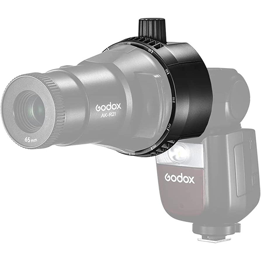 Godox AK-R28/AK-R25 Round Head Flash Adapter Holder for Mounting Godox AK-R21 Projector to Godox AD100/Pro,AD200/Pro