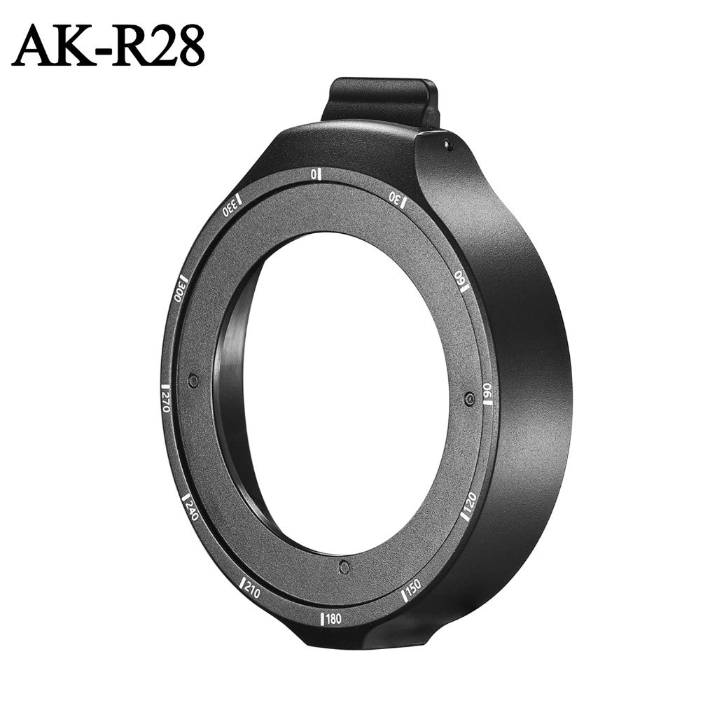Godox AK-R28/AK-R25 Round Head Flash Adapter Holder for Mounting Godox AK-R21 Projector to Godox AD100/Pro,AD200/Pro