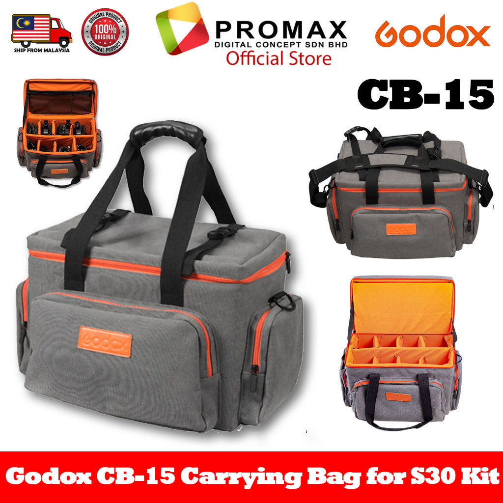 New!! Godox CB-15 Carrying Bag Kit CB15 Carrying Bag Godox for Studio Light Equipment for S30 Kit 100% Original