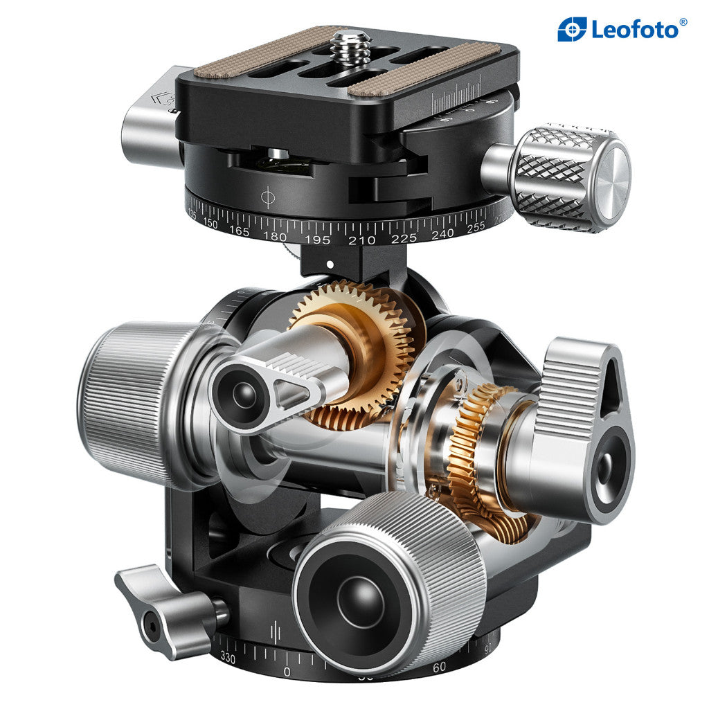 Leofoto G3 Geared Ball Head for Tripod ( DSLR / Mirrorless / Camcorder ) Leofoto 10 Years Warranty