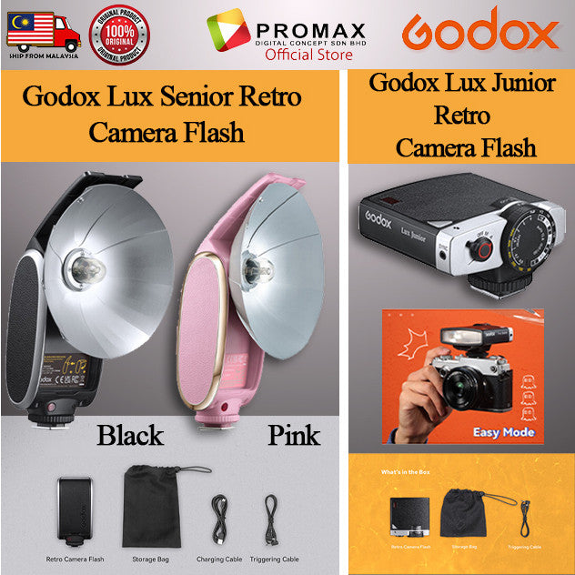 Godox Lux Senior Retro Camera Flash Godox Lux Junior Retro Camera Flash