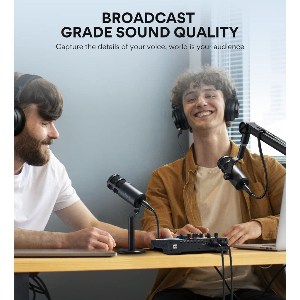 Maono PD100 Professional Podcast Dynamic Microphone XLR Mic for Podcasting/Recording/Audio Maonocaster