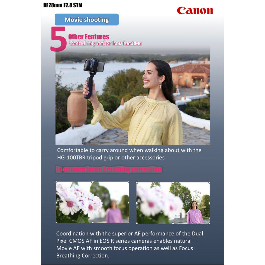 Canon RF28mm f2.8 STM wide-angle prime lens RF 28mm