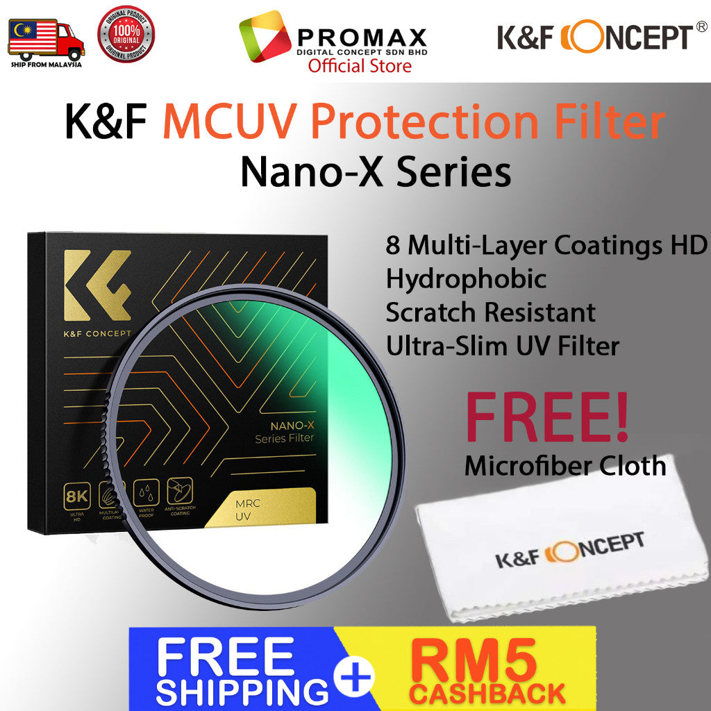 Cheapest! K&F Concept Nano-X Series MRC UV Protection Filter Ultra-Slim MCUV Filter Anti Scratch Coating
