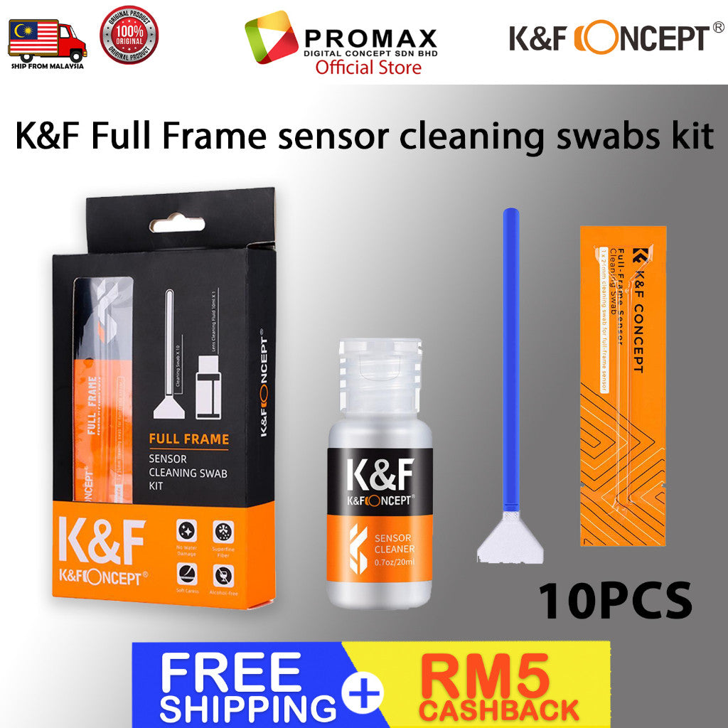 Cheapest! K&F Concept APS-C / Full Frame sensor cleaning swab / sensor cleaning swabs kit for camera sensor
