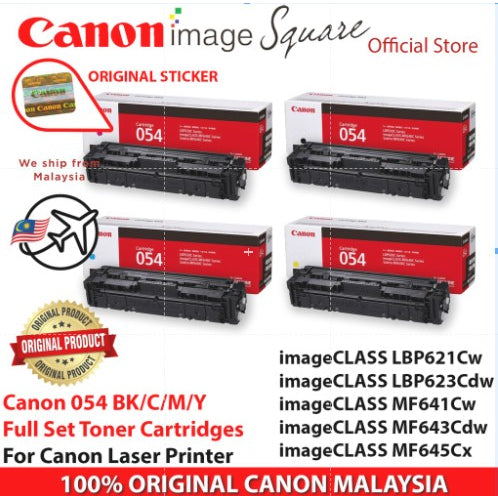 Canon 054 054H Toner Cartridge BK C M Y for LBP621Cw LBP623Cw MF645Cx MF643Cdw MF641Dw