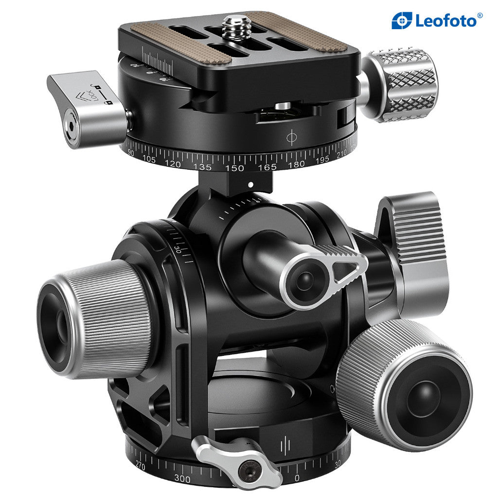 Leofoto G3 Geared Ball Head for Tripod ( DSLR / Mirrorless / Camcorder ) Leofoto 10 Years Warranty