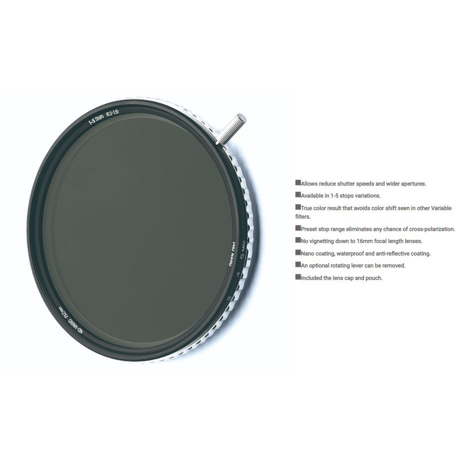 NiSi PRO Nano True Color 1-5 Stop ND-VARIO Colour Variable ND Filter