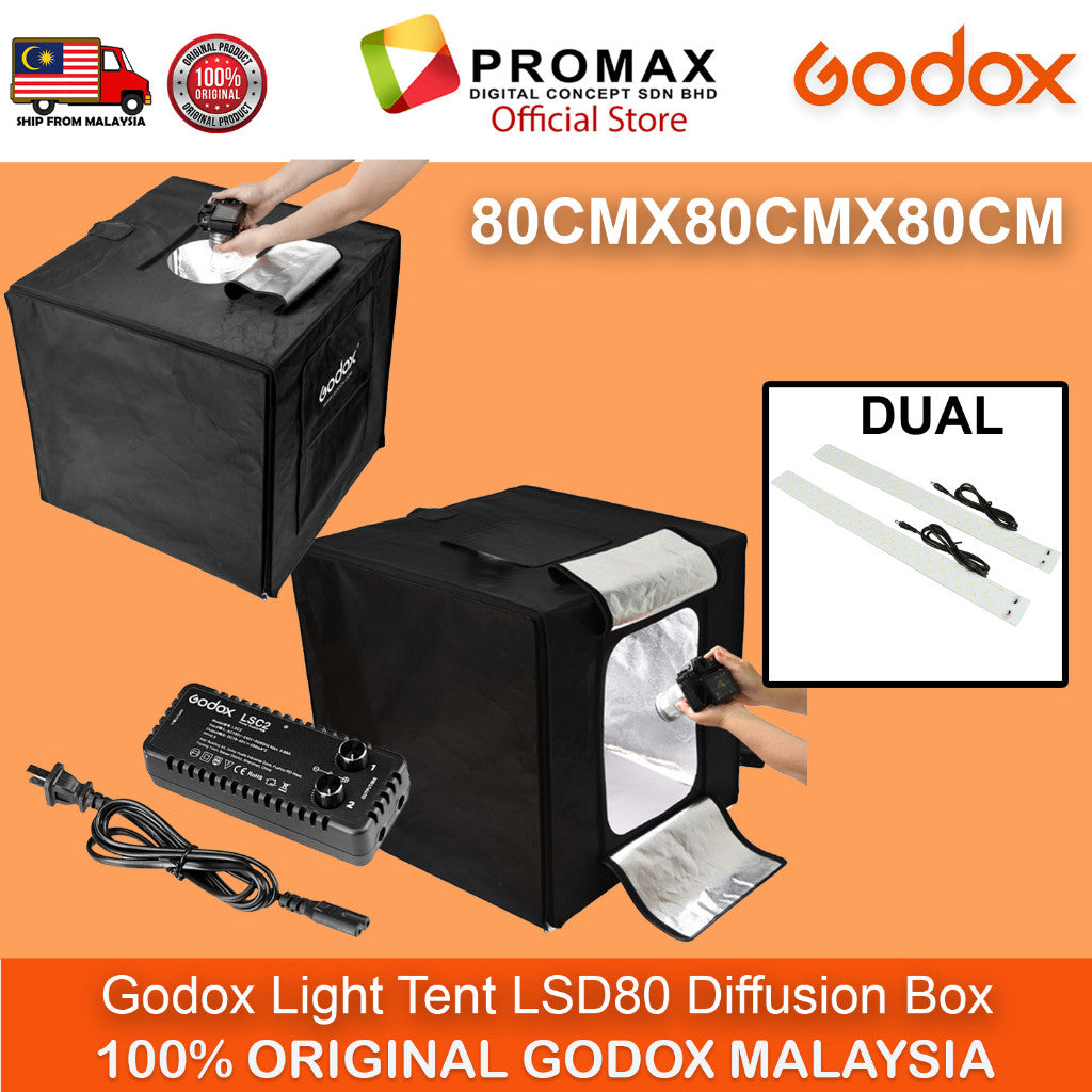 Godox LST80 / LSD80 Light Tent 80cm LED Light Boards for Photography Studio Shooting Tent softbox