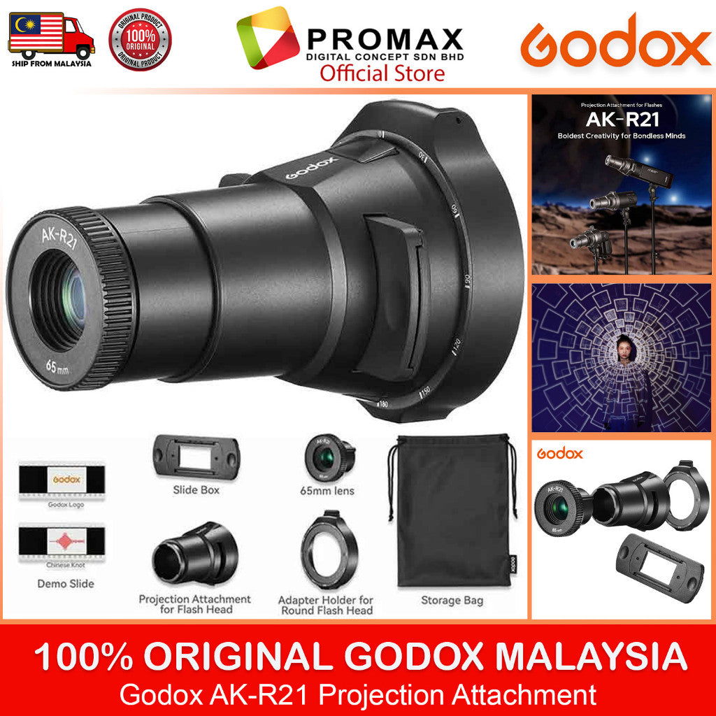 GODOX AK-R21 Projection Attachment for Flash Head Snoot Projector
