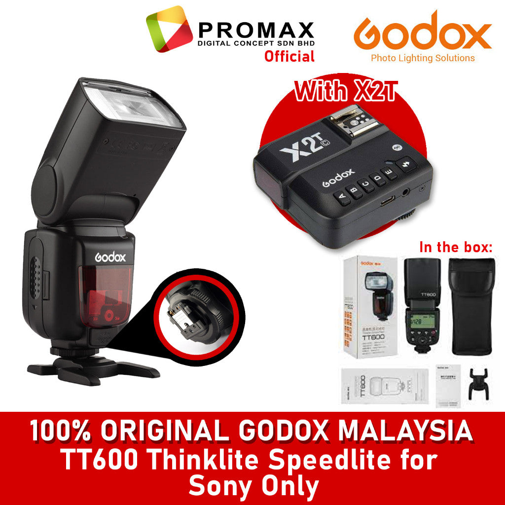 Cheapest! Godox TT600 TT600S Thinklite Flash Speedlite Canon Sony Nikon Fujifilm Godox Malaysia