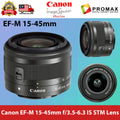 Ready Stock! Canon EF-M 15-45mm f/3.5-6.3 IS STM Lens Canon Malaysia - 3 Months Warranty (No Box).