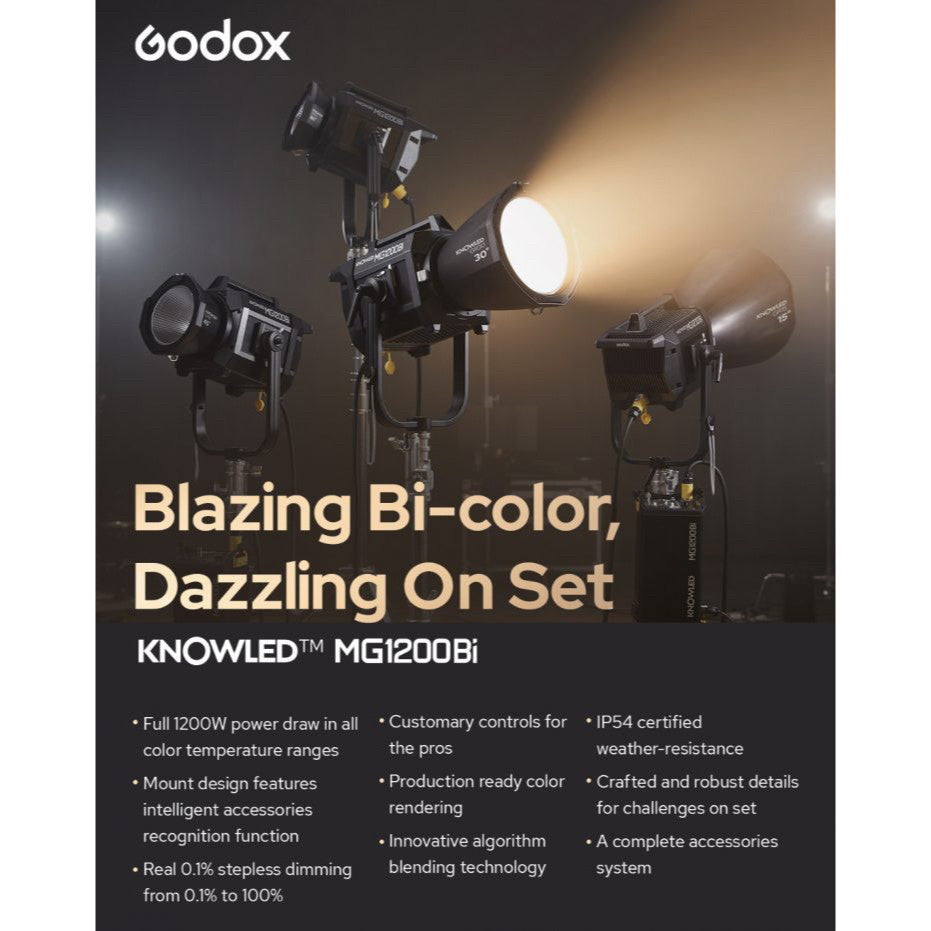 Godox KNOWLED MG1200Bi Bi-Color LED Monolight 1200w MG1200 (Godox Malaysia Warranty)