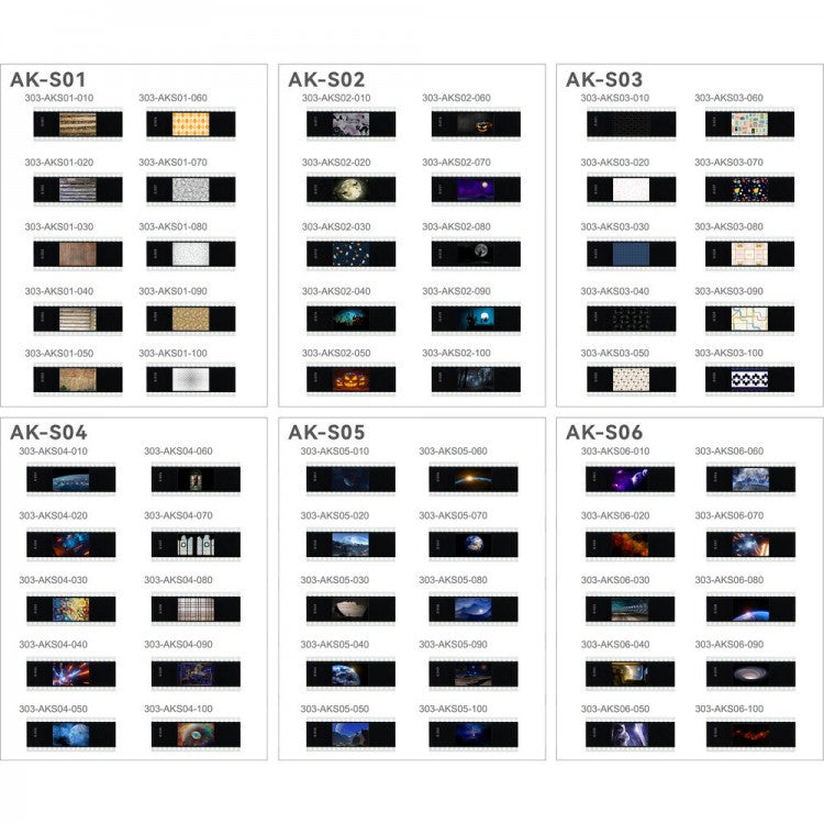 Godox AK-S Full Slide Set AK-S01 AK-S02 AK-S03 AK-SO4 AK-SO5 AK-SO6 for AK-R21